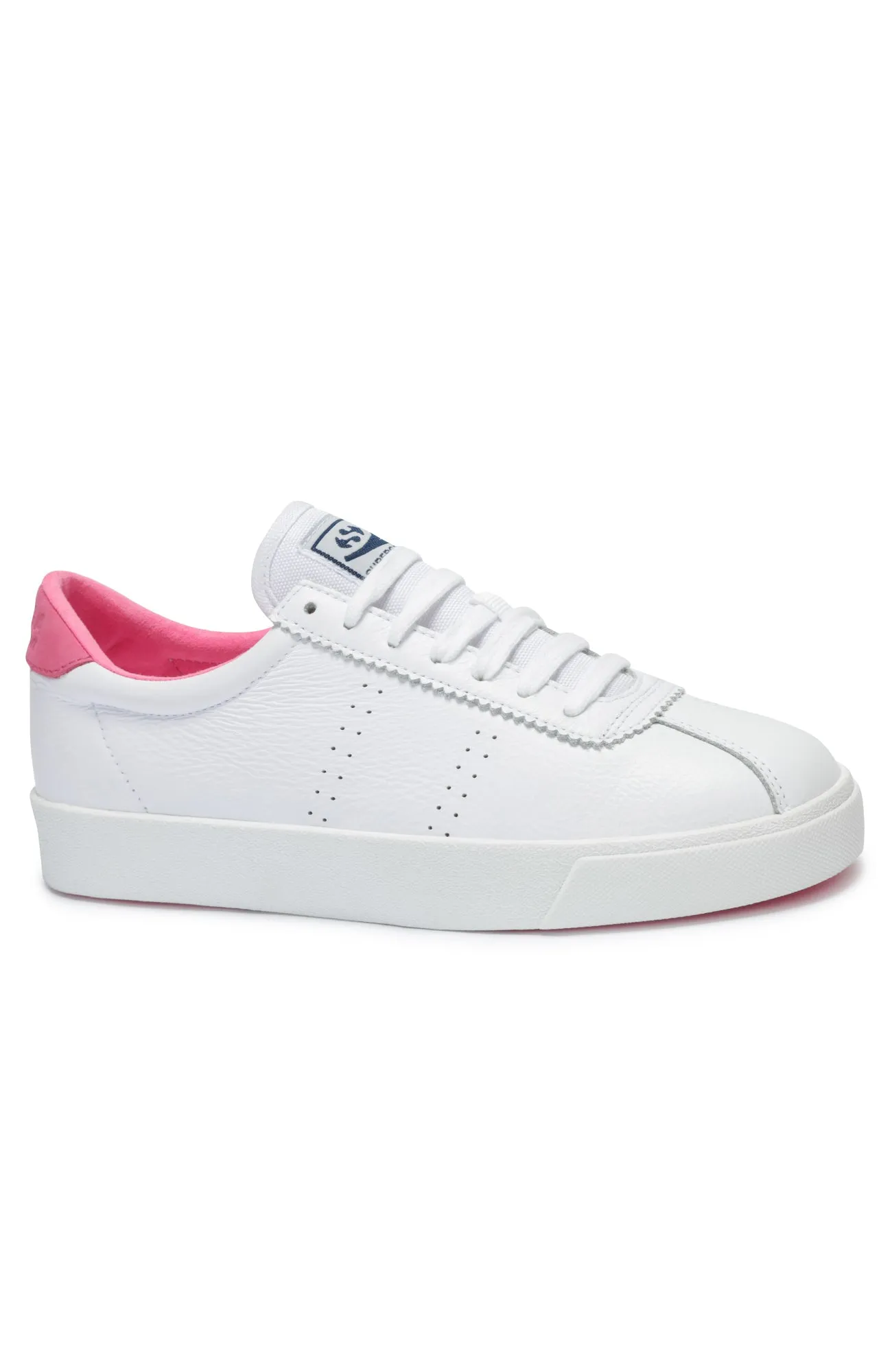 2843 Club S Comfort Leather White Fuchsia