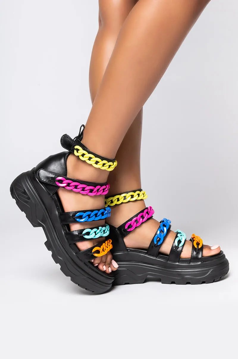 AZALEA WANG DO IT LIKE WE DO FLATFORM SANDAL