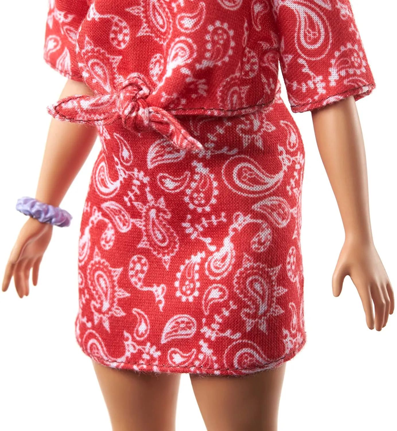 Barbie Fashionistas Doll with Long Pink Hair and Red Paisley Outfit