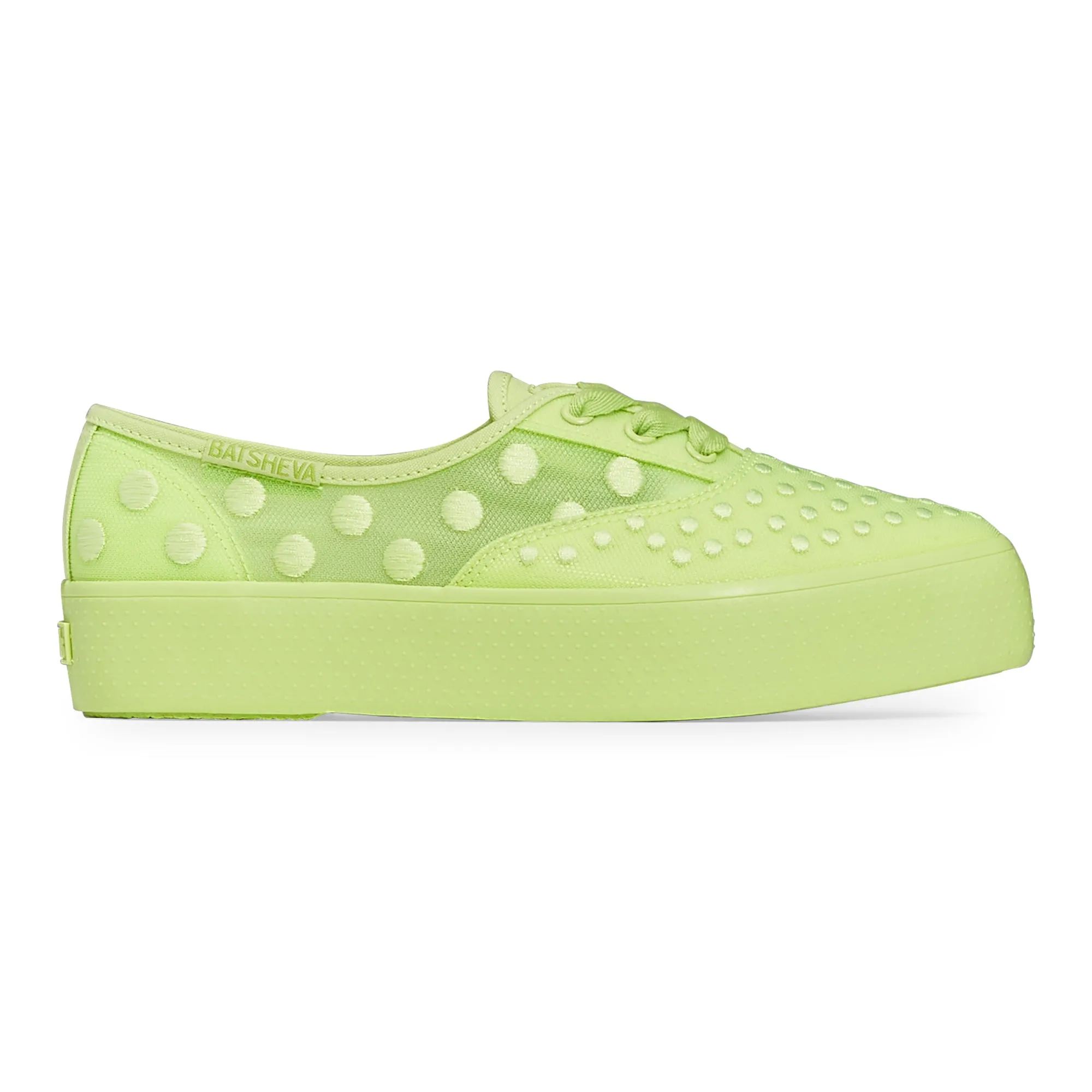 BATSHEVA KEDS POINT MESH DOT LIME