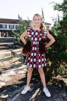 Briton Court Garnet/Black Maya Tie Dye Dress