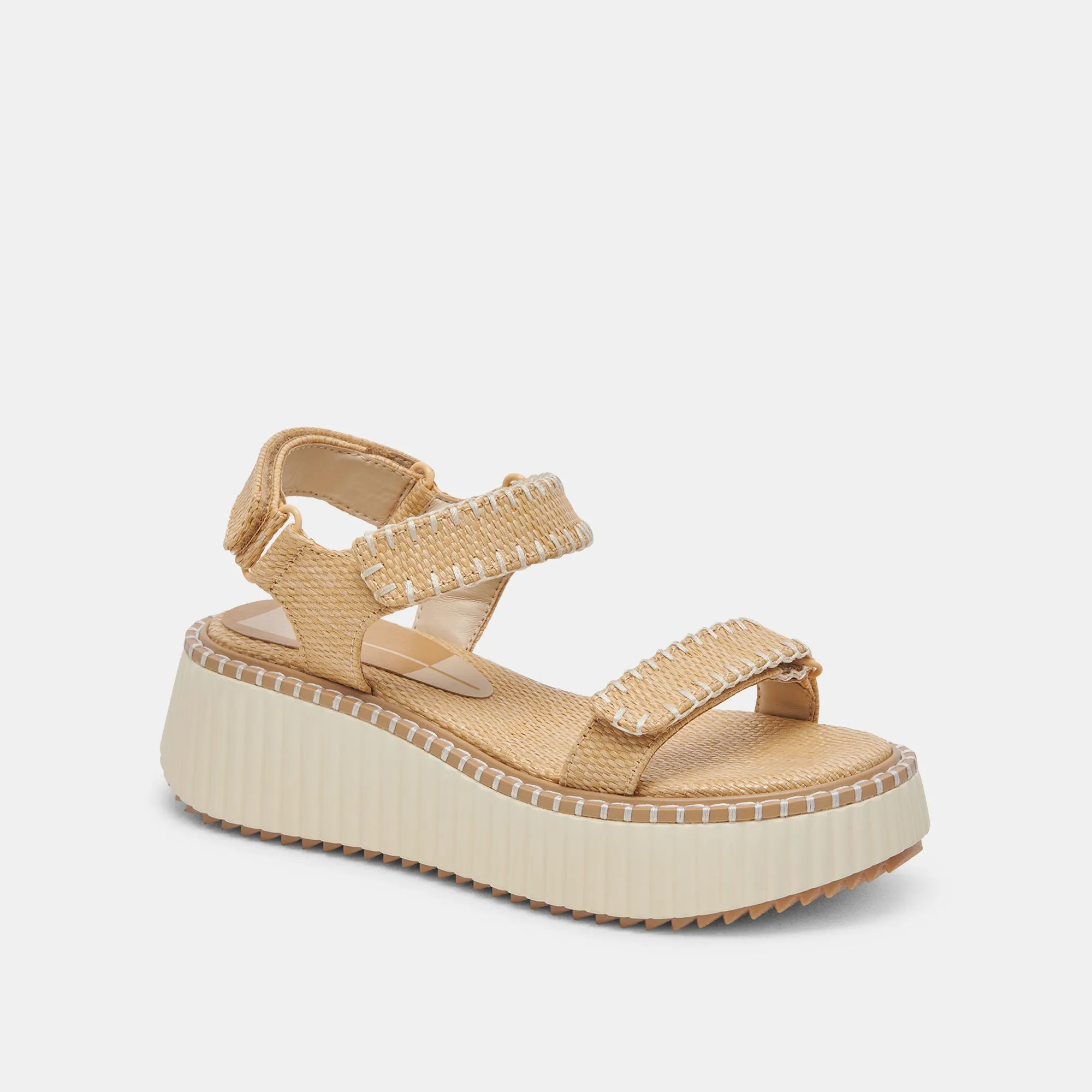 DEBRA SANDALS LT NATURAL RAFFIA