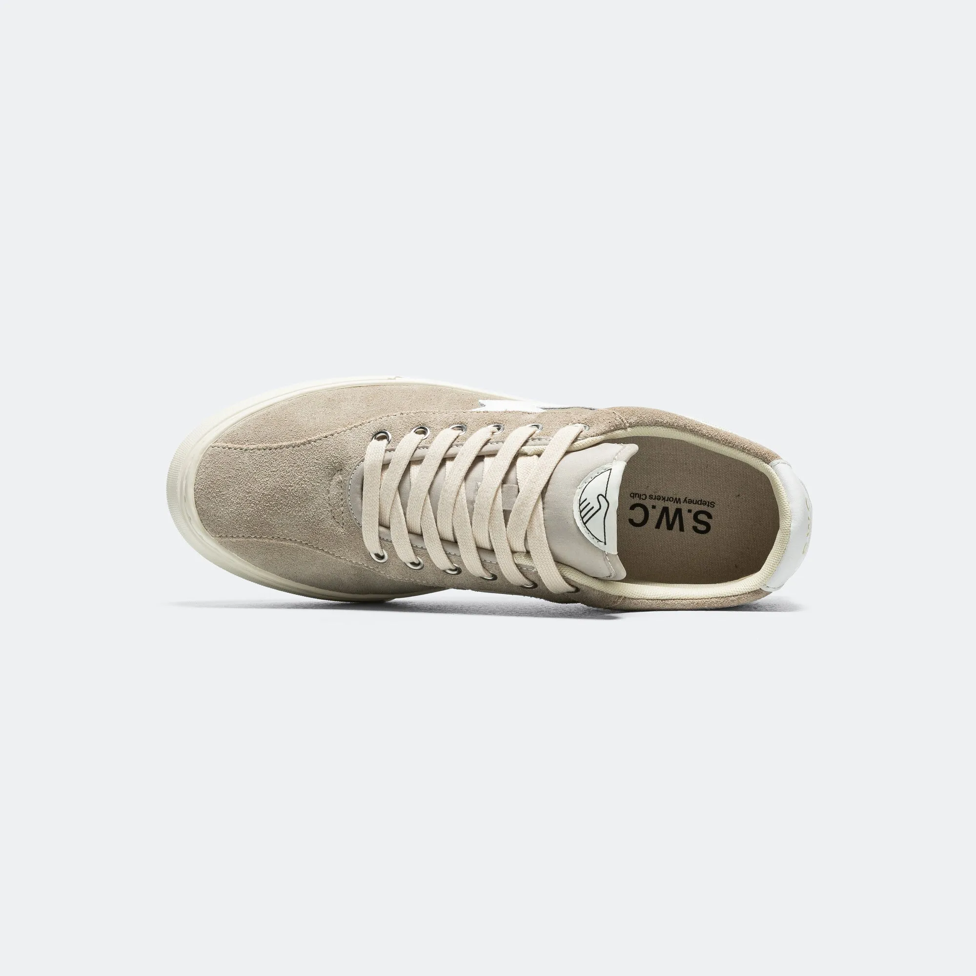 Dellow S-Strike Cup Suede- Light Grey/White