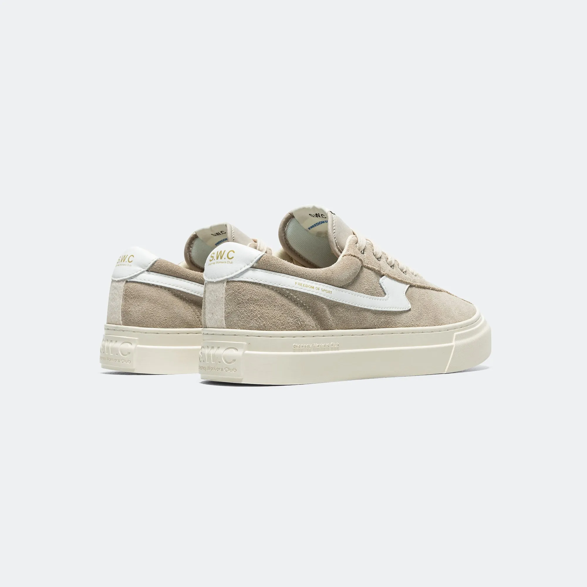 Dellow S-Strike Cup Suede- Light Grey/White