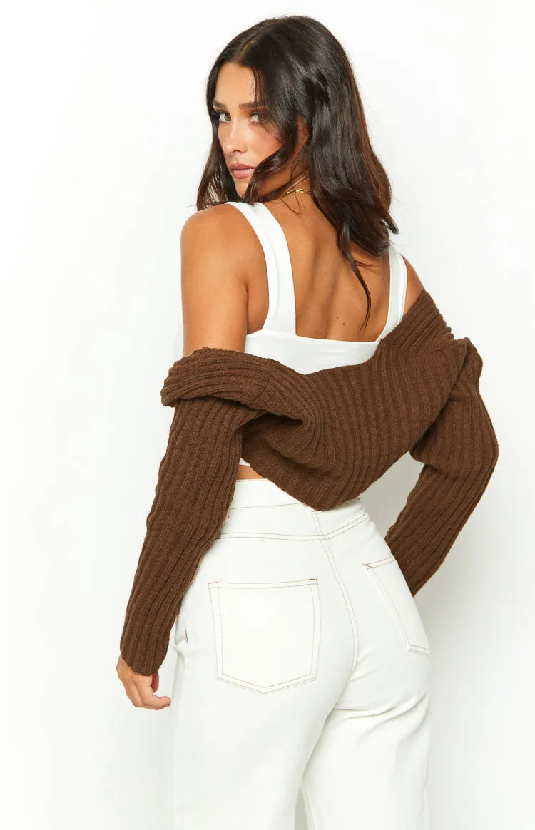 Elsa Brown Knit Bolero