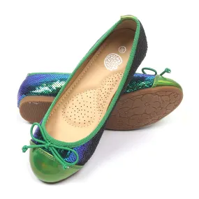 Fancy Sequin Pump For Girls - Green (0911-6)