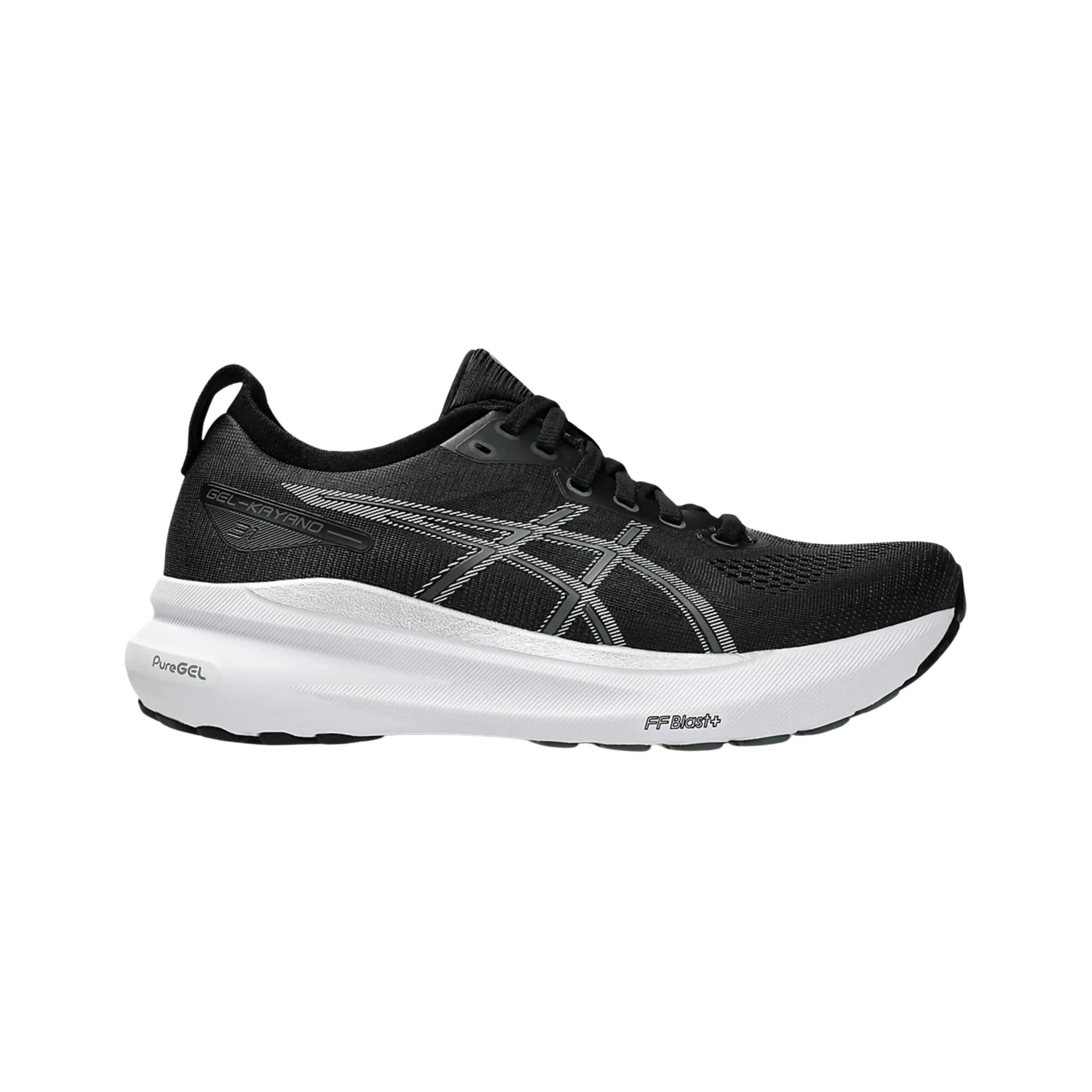 Gel-Kayano 31 - Black/Pure Silver (B).