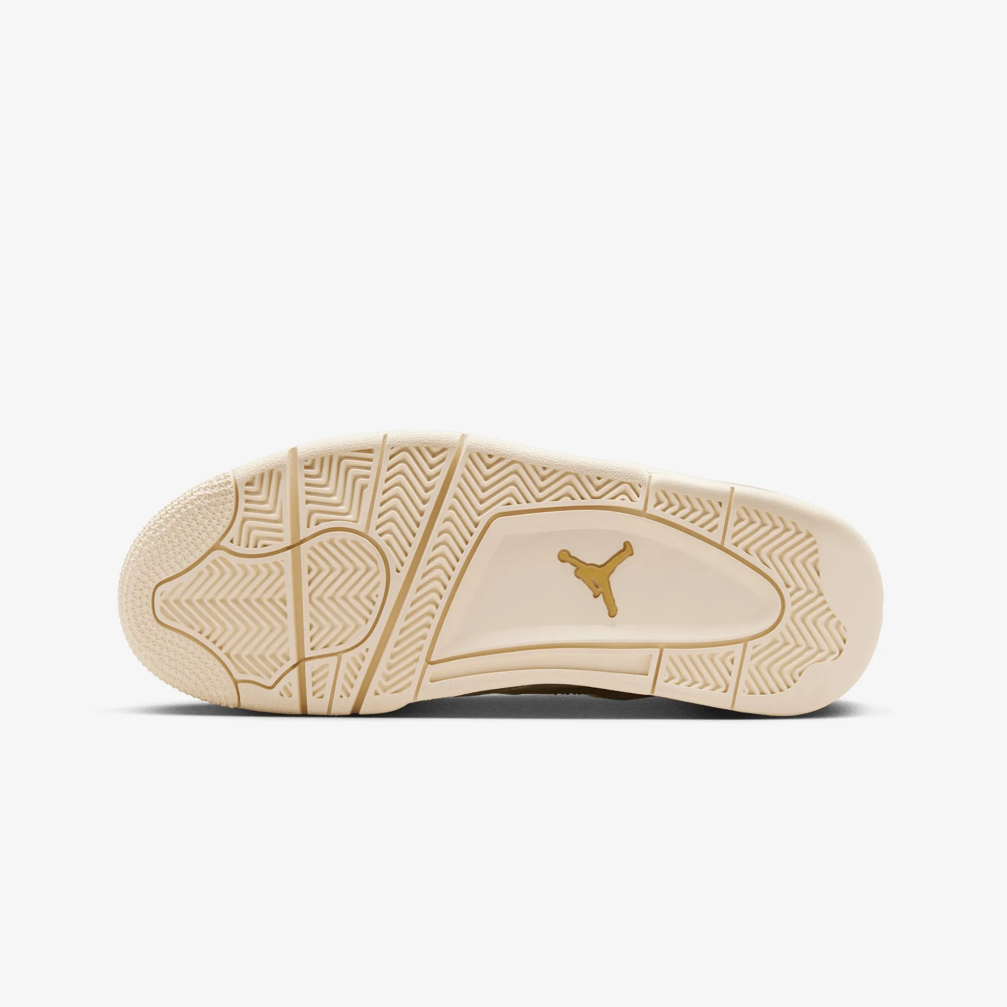 Jordan | WMN'S AIR JORDAN 4 RETRO  { SAIL/METALLIC GOLD-BLACK