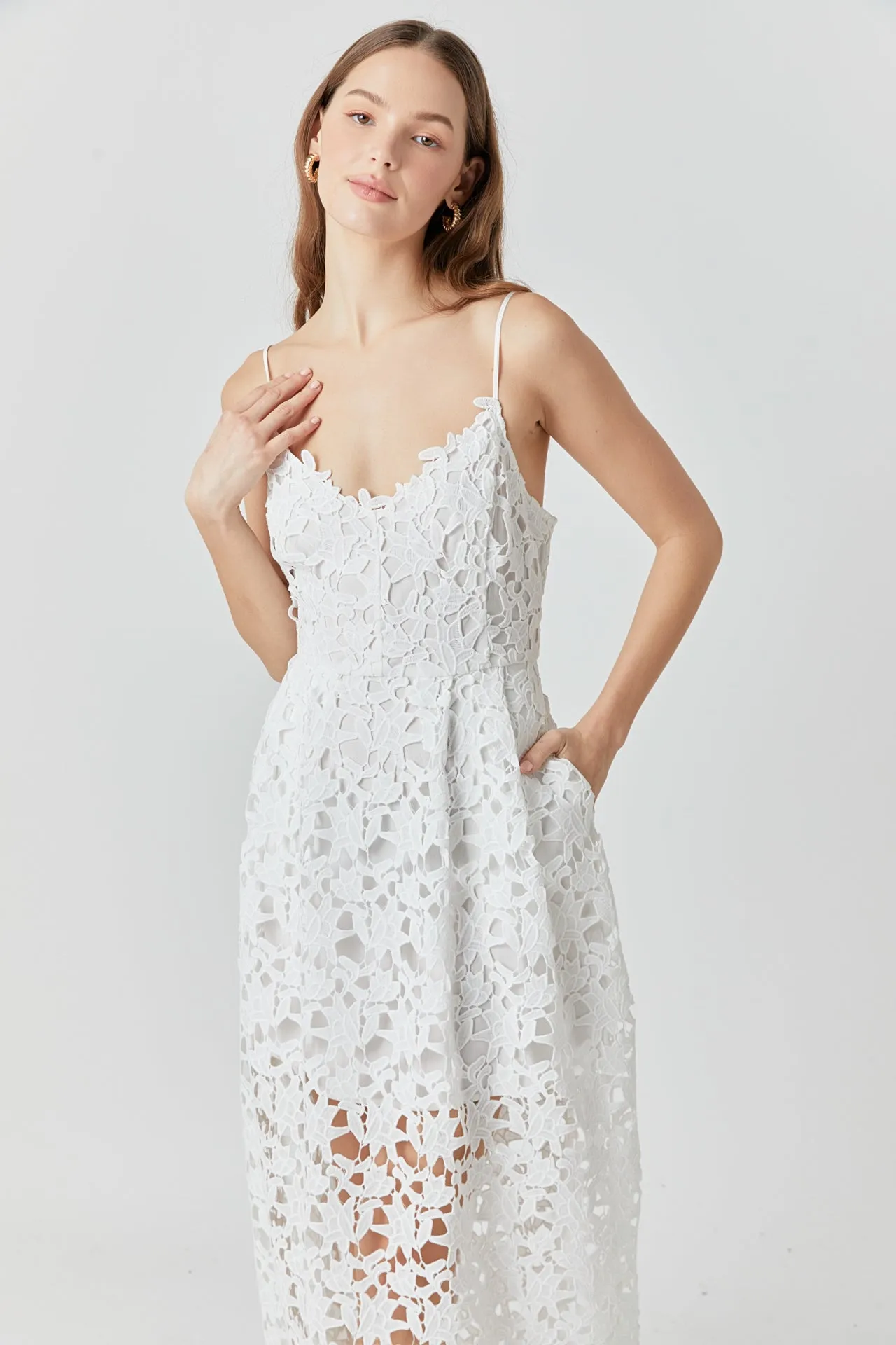 Lace Midi Dress