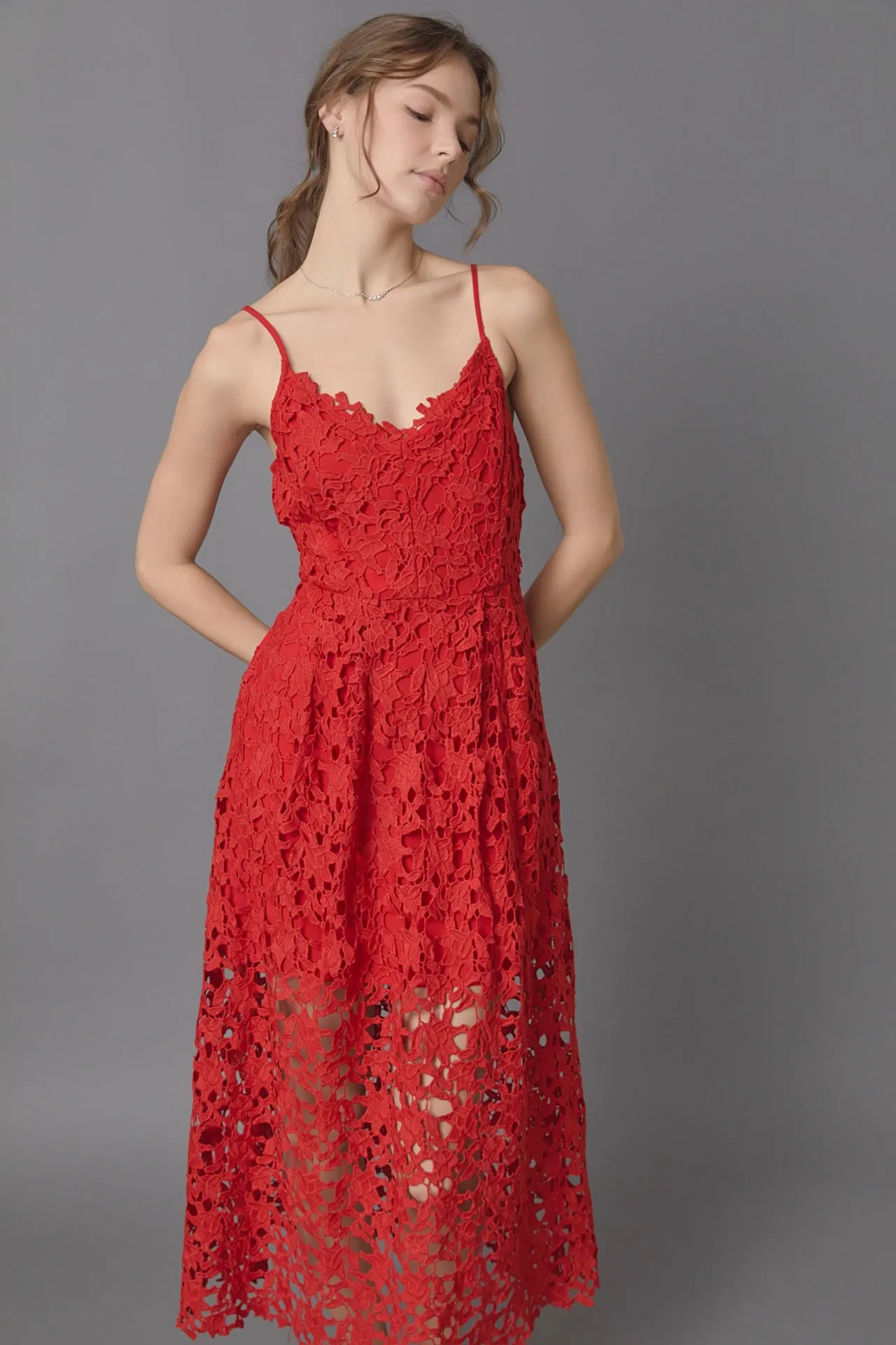 Lace Midi Dress