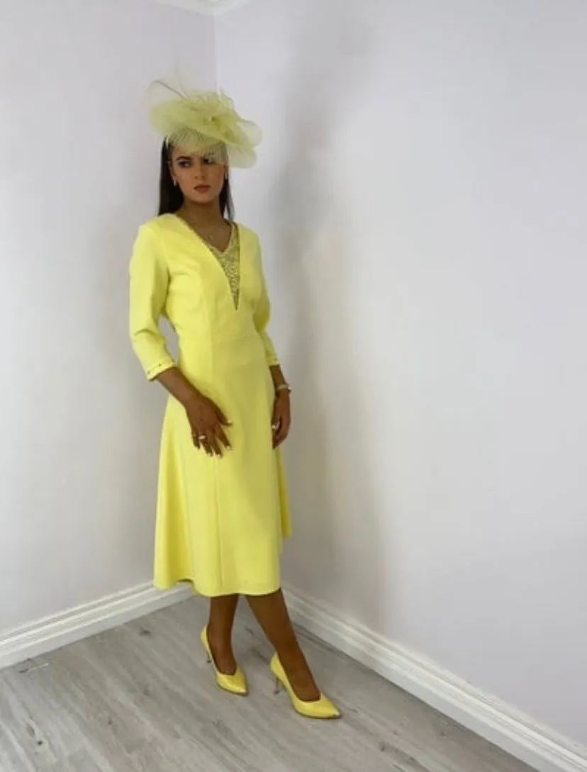 Lizabella yellow dress