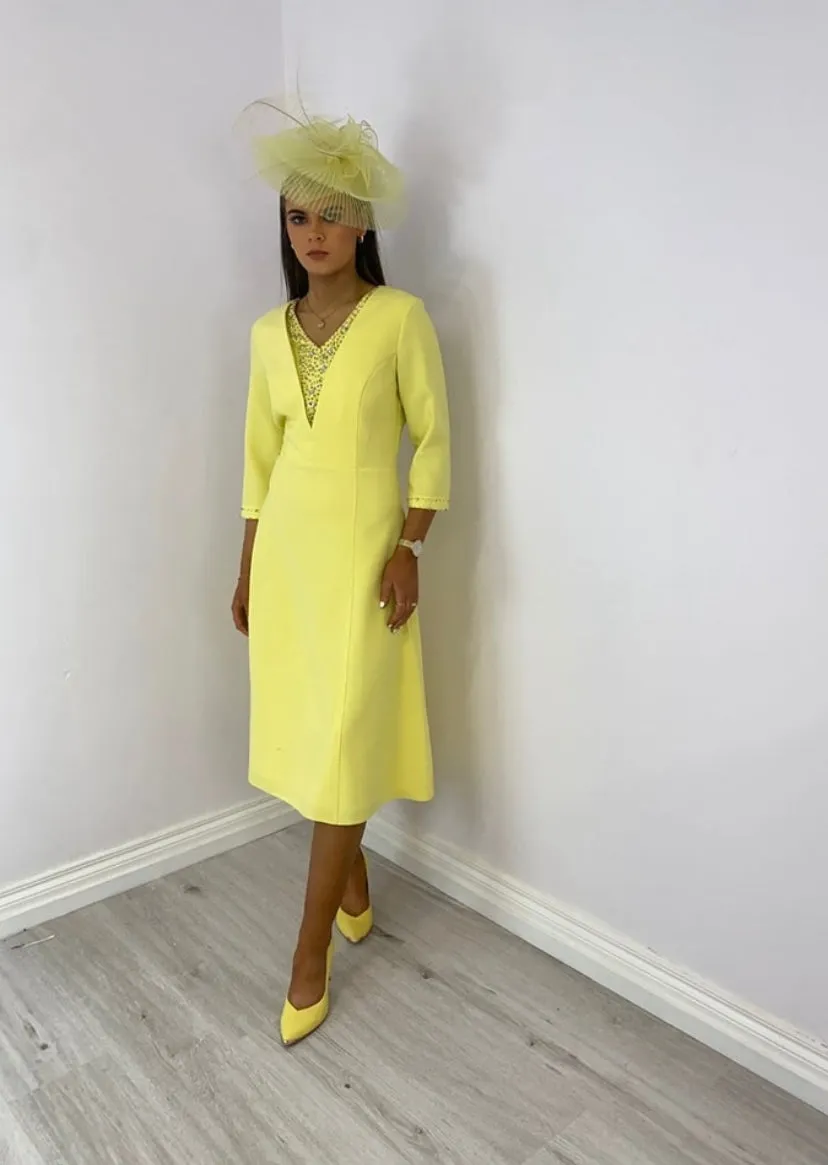 Lizabella yellow dress