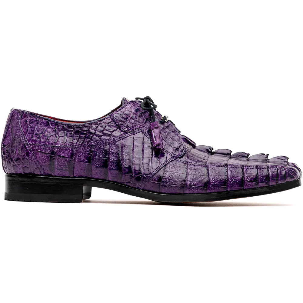 Marco Di Milano Cancun Caiman Fuscus and Leather Purple