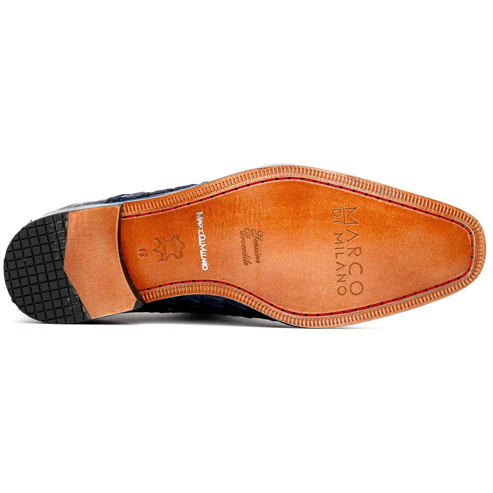 Marco Di Milano Cancun Caiman Fuscus and Leather Purple