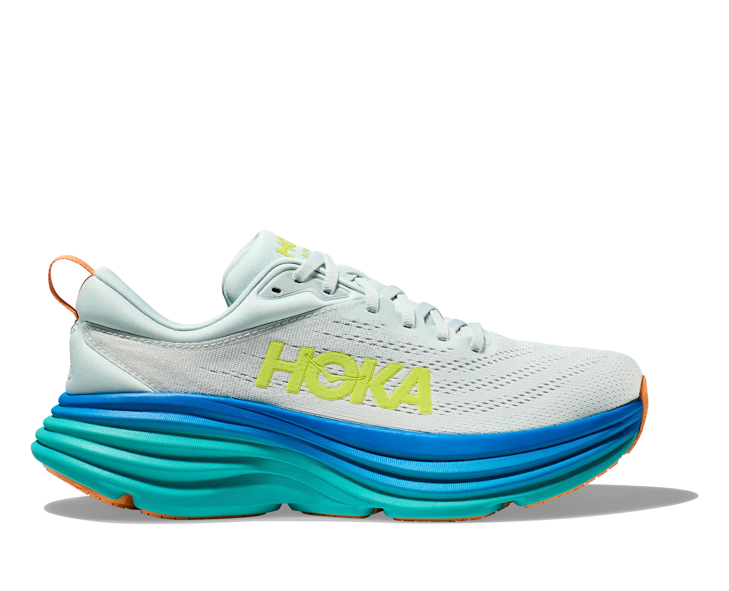 Men's Hoka Bondi 8 Color: Ice Flow / Bit Of Blue