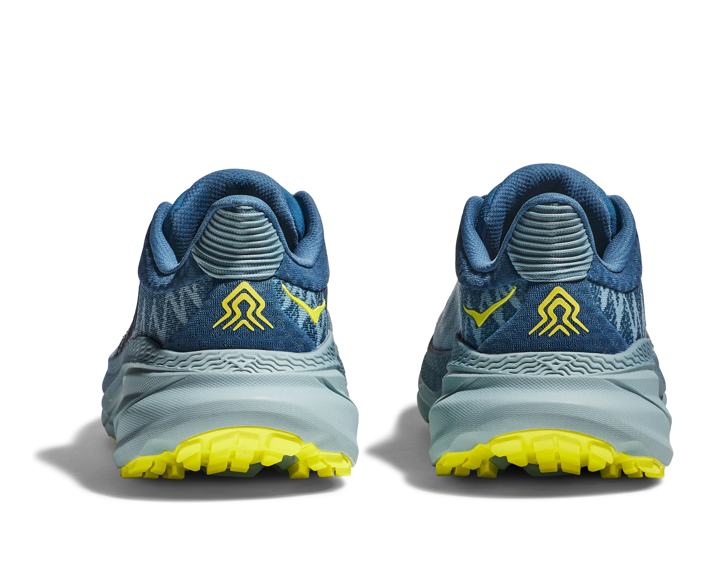 Men's Hoka Challenger 7 Color: Stone Blue/Evening Primrose (WIDE WIDTH)