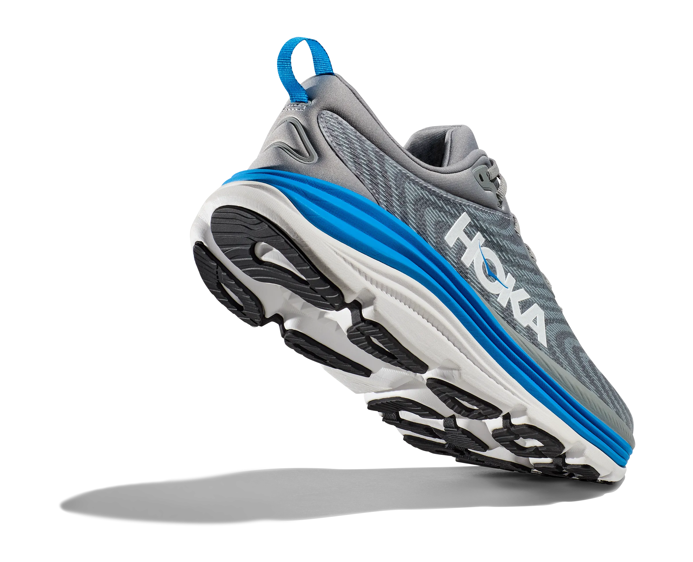 Men's Hoka Gaviota 5 Color: Limestone / Diva Blue (WIDE WIDTH)