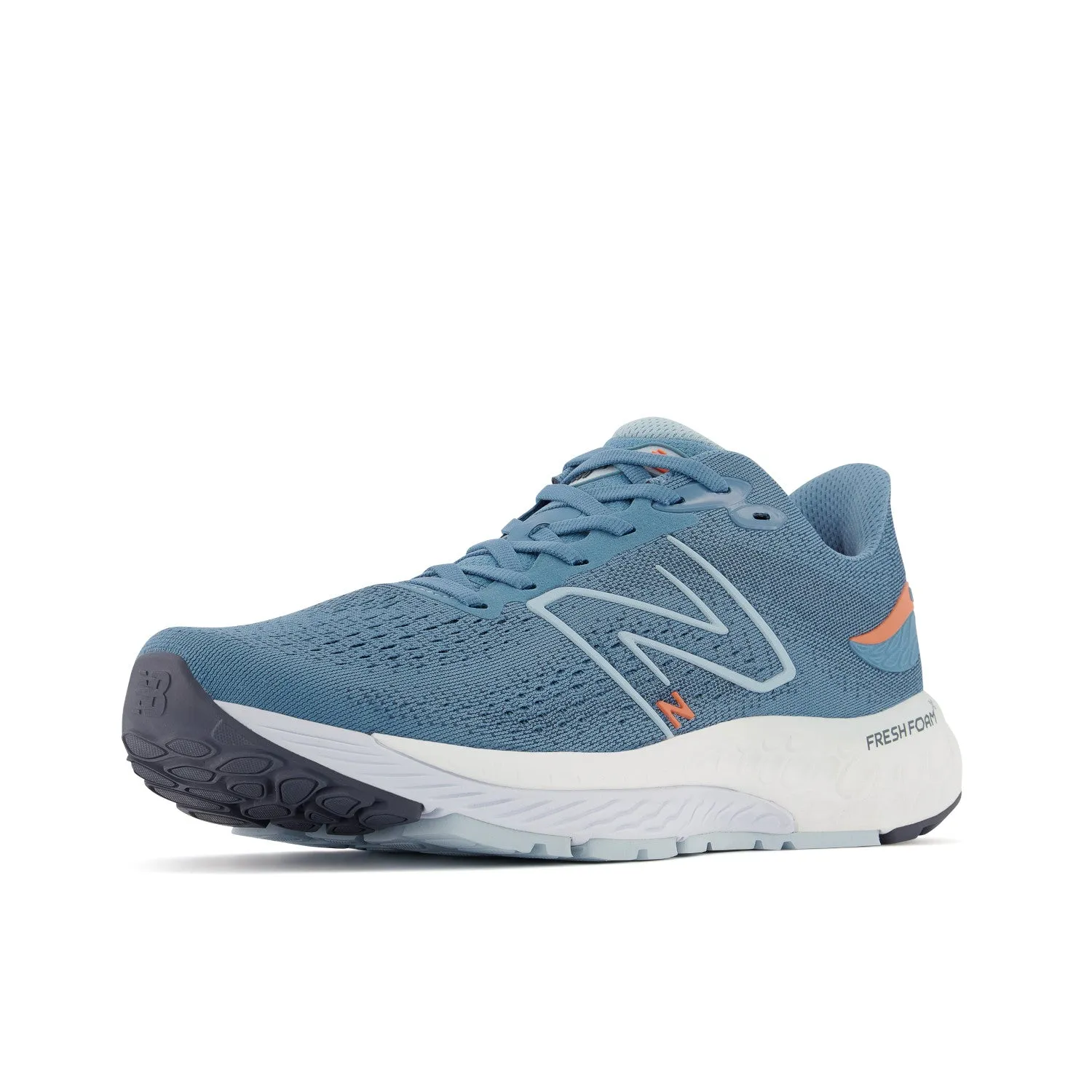 Men's New Balance Fresh Foam X 880v12 Color: Spring Tide with Vibrant Orange & Morning Fog