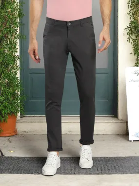 Men's Tapered Fit Cotton Chinos (Charcoalgrey)