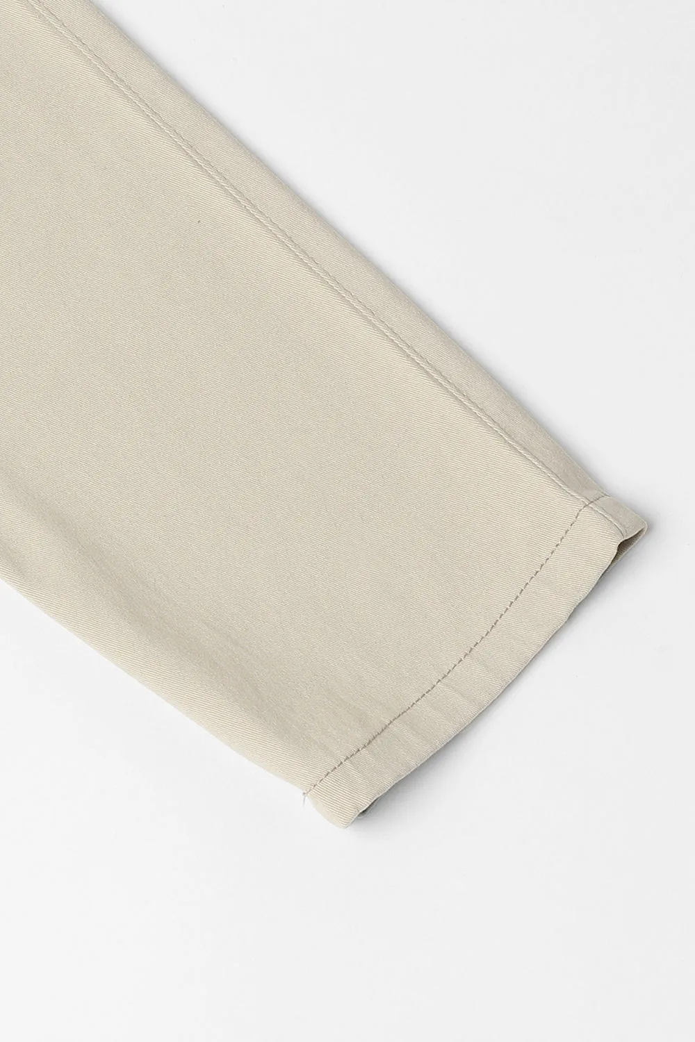 Mens's Light Khaki Solid Cargo Trousers