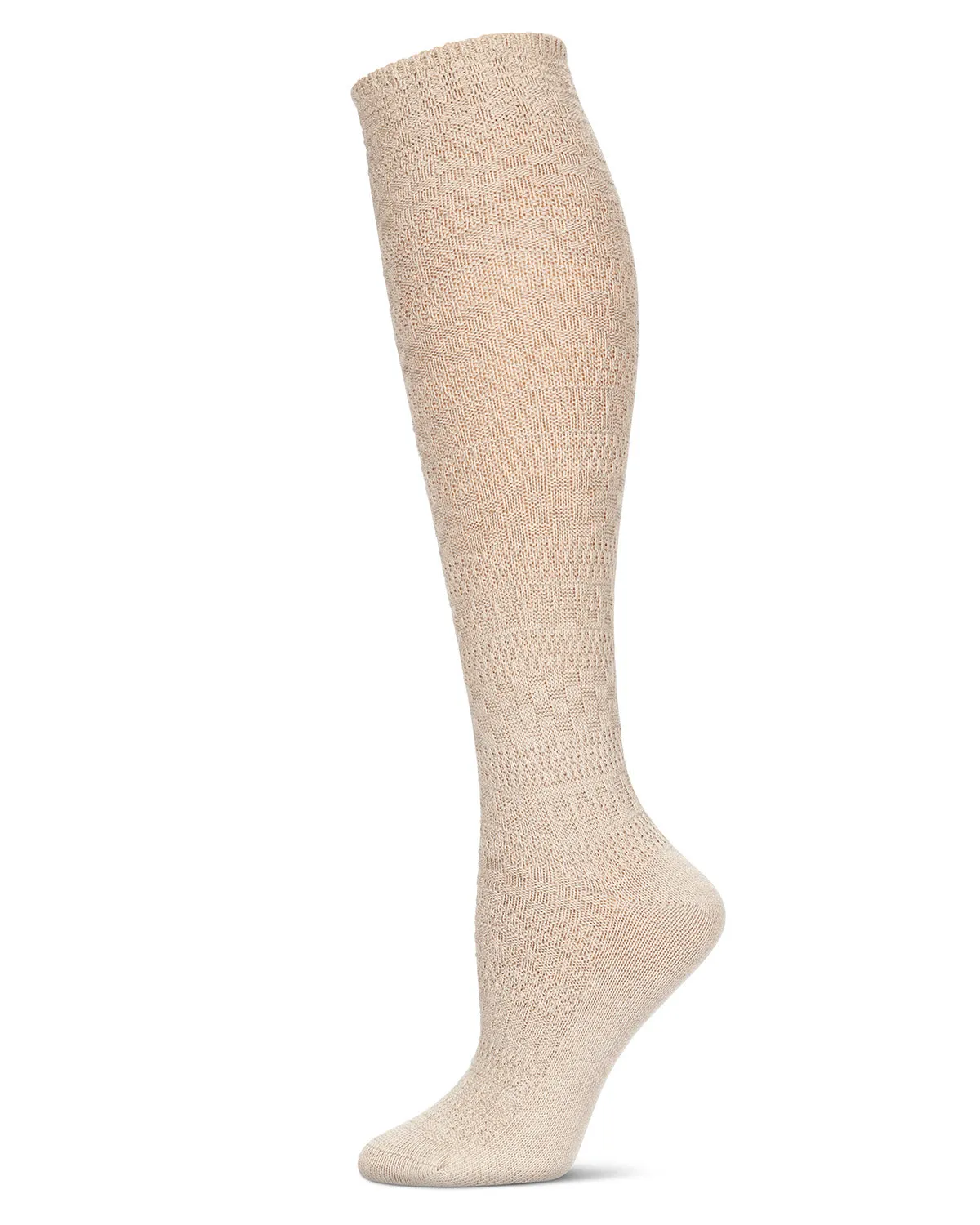 MultiBlock Cotton Blend Knee High Sock