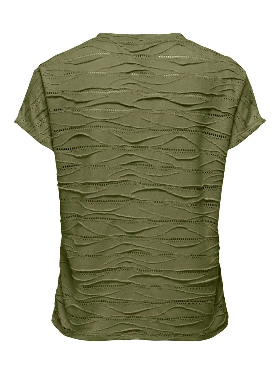 Onljuliana S/s Top Jrs - Army