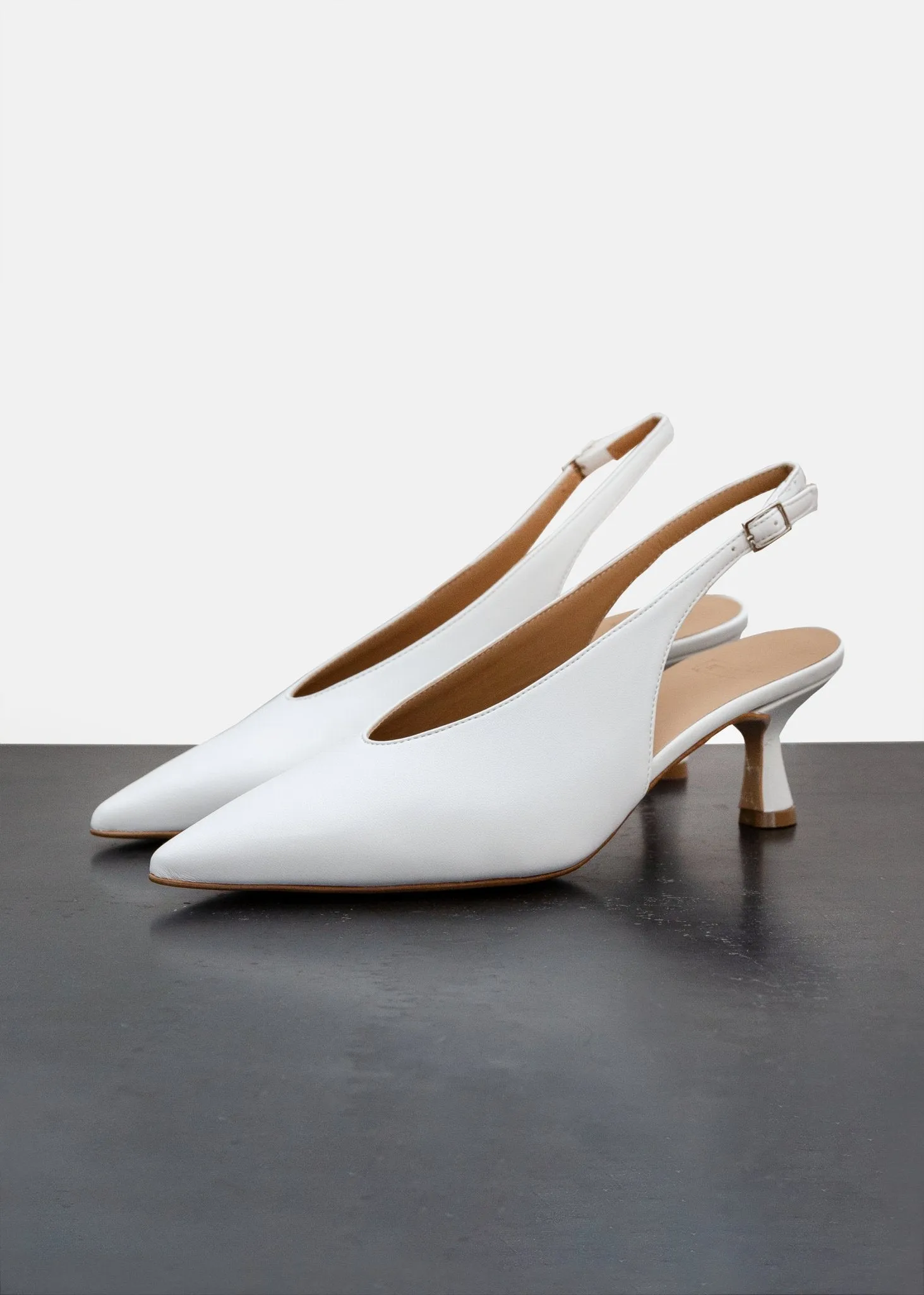 Pascale Slingback in Chalk