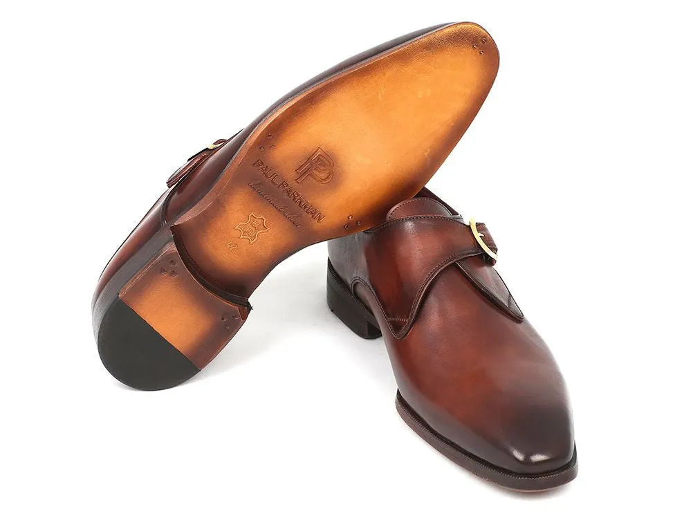 Paul Parkman Brown & Camel Monkstrap Shoes