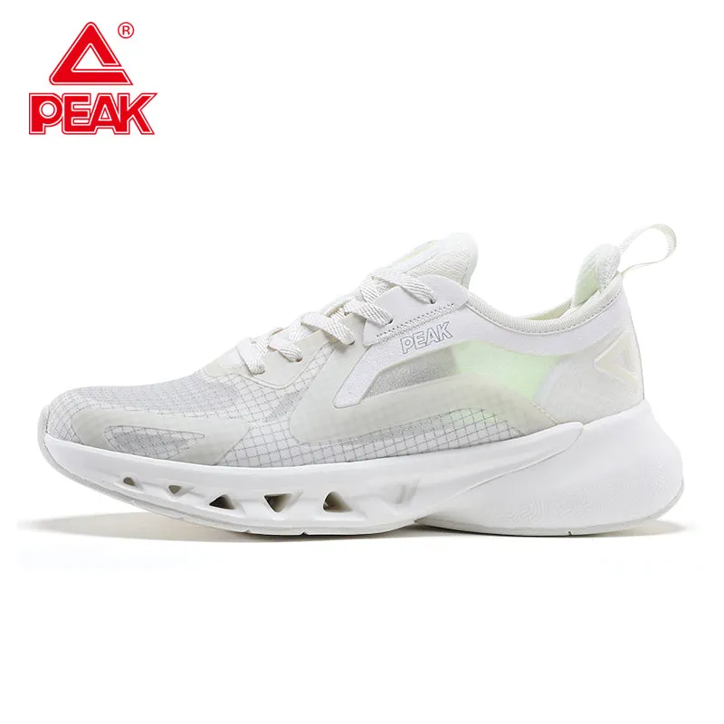 PEAK TAICHI Ultralight Women Casual Non-slip Wearable Sneakers Lightweight Mesh Breathable Sport Running Shoes for Women YUEPAO series EW12268H