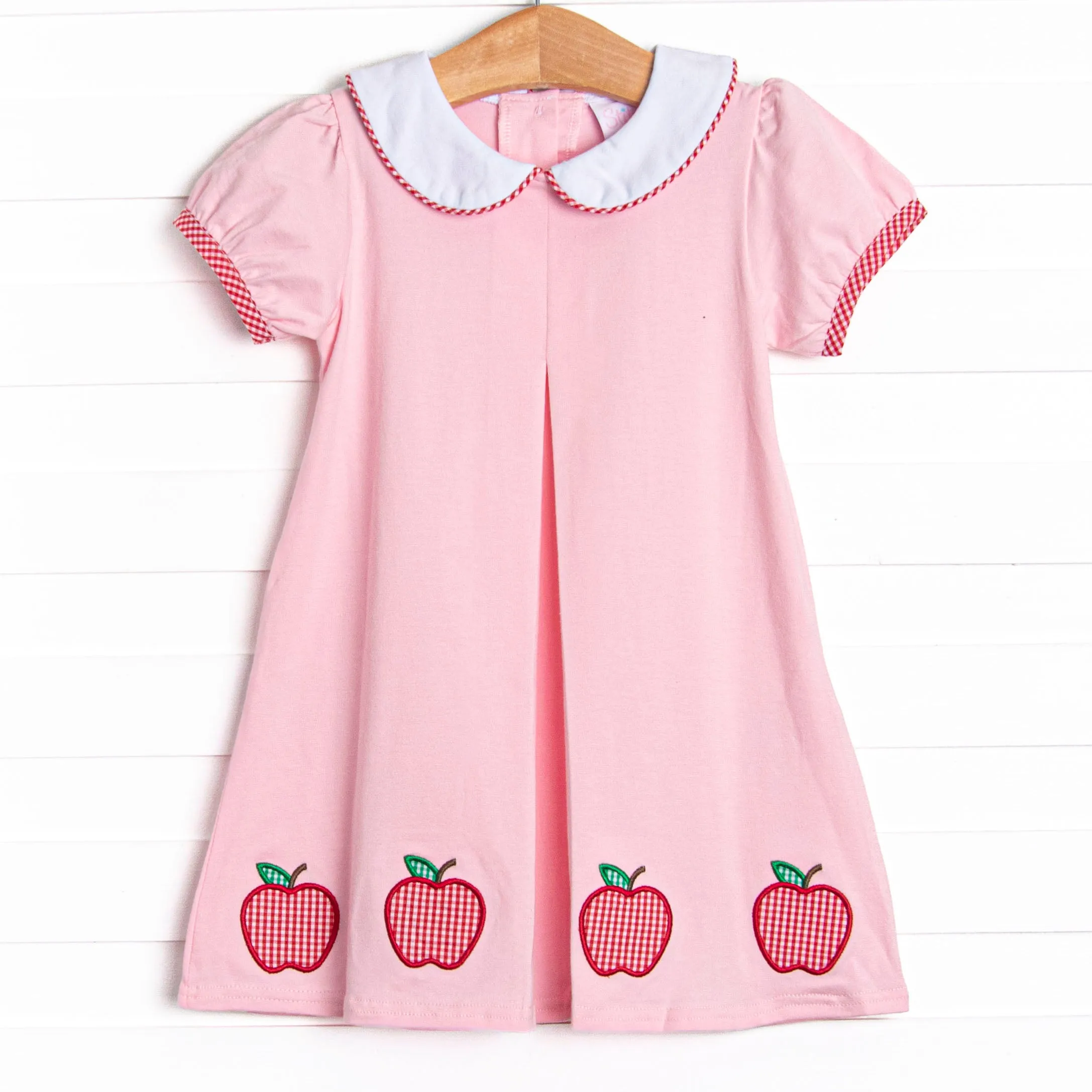 Polished Perfection Applique Dress, Pink