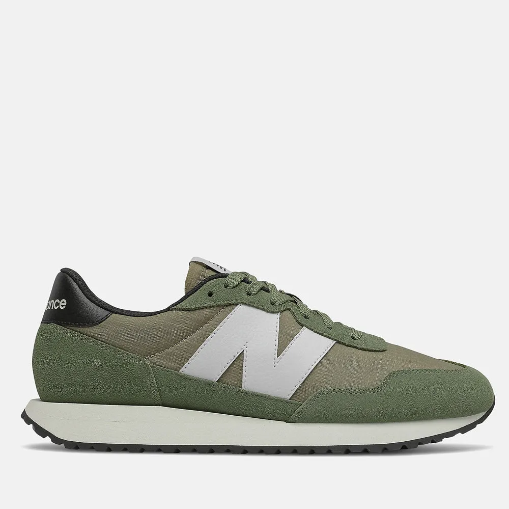 Scarpe Uomo NEW BALANCE Sneakers 237 in Suede e Ripstop colore Norway Spruce e Covert Green