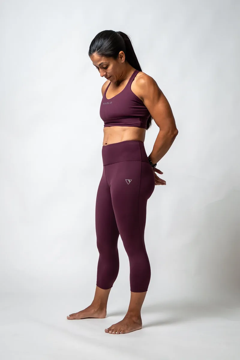 SOHO Women's 3/4 Technical Tight (Plum)