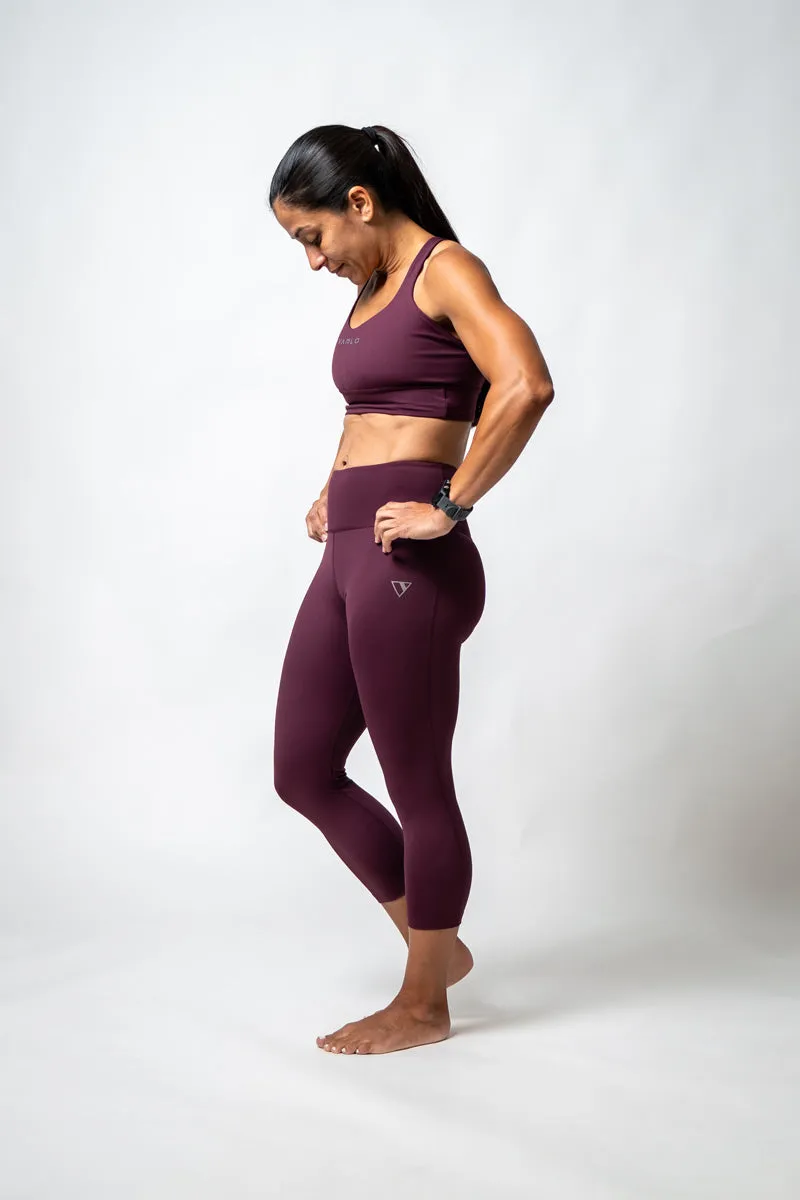 SOHO Women's 3/4 Technical Tight (Plum)