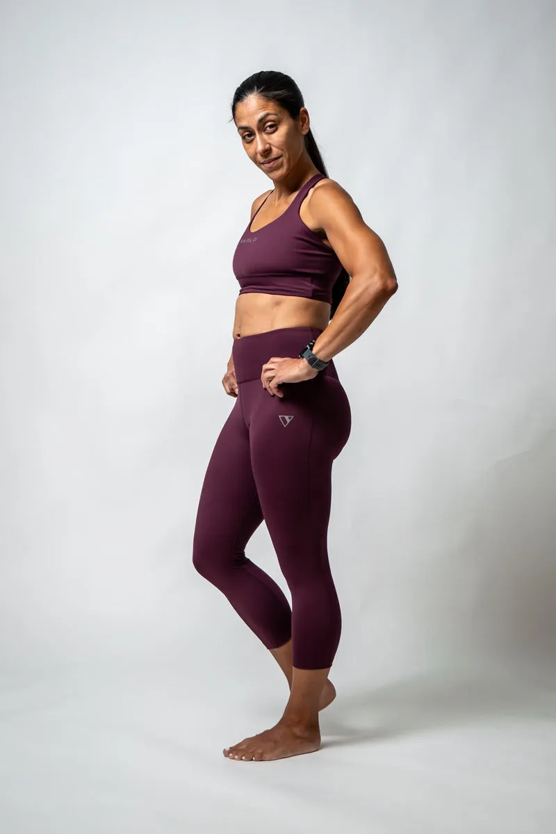 SOHO Women's 3/4 Technical Tight (Plum)