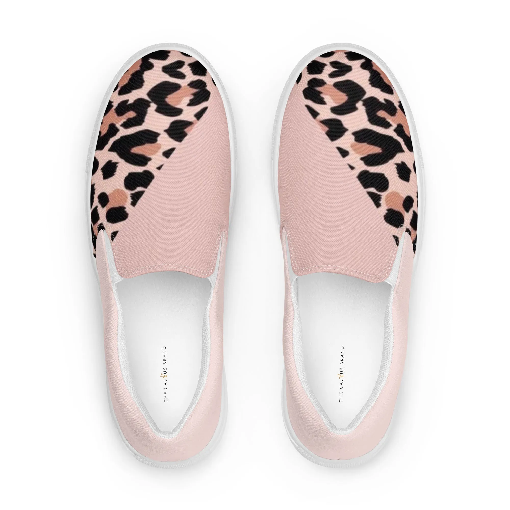 TCB Pink Leopard slip on shoes