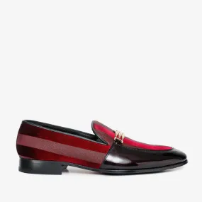 The Pontalto Leather Men Shoe Burgundy Bit Loafer