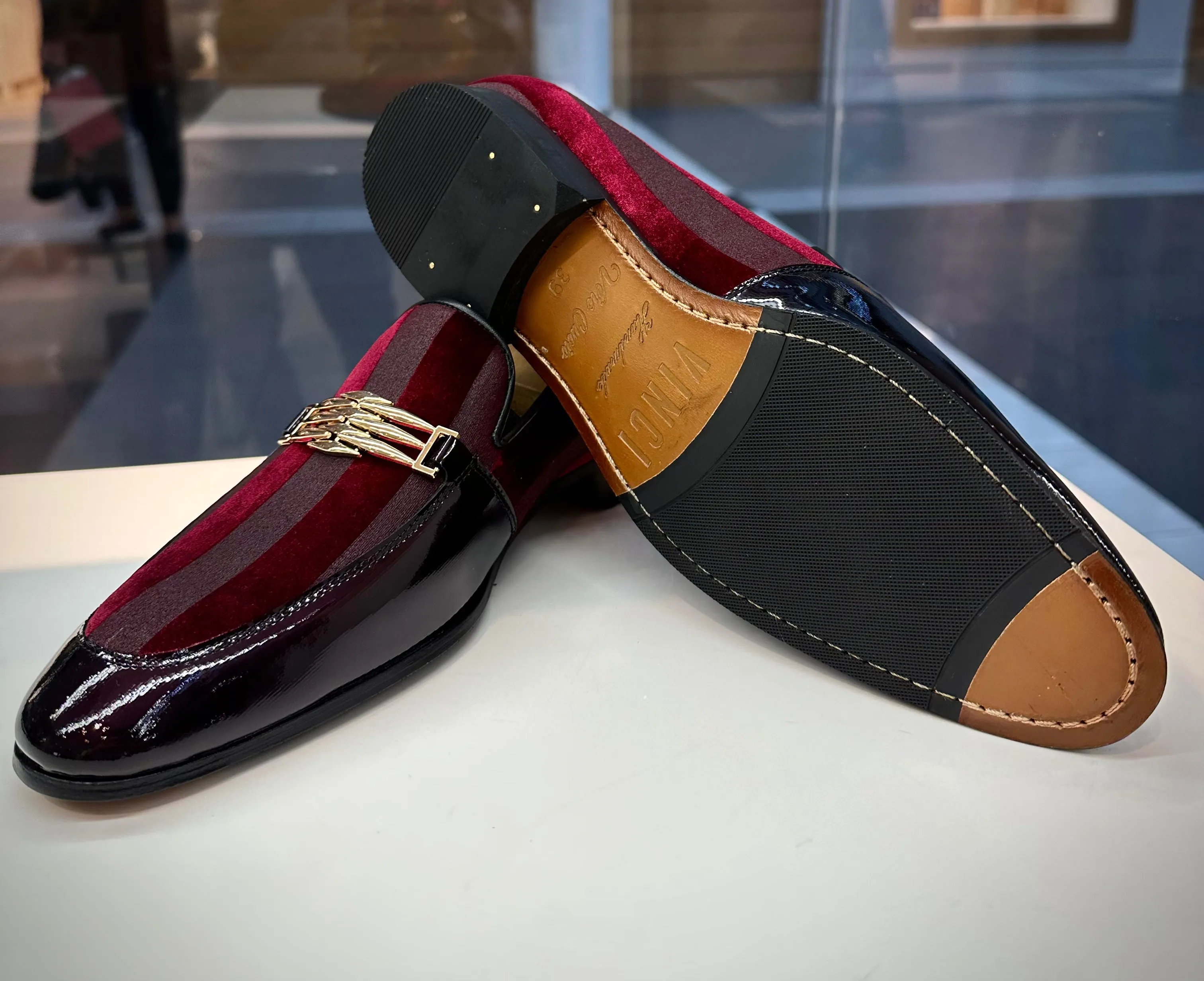 The Pontalto Leather Men Shoe Burgundy Bit Loafer